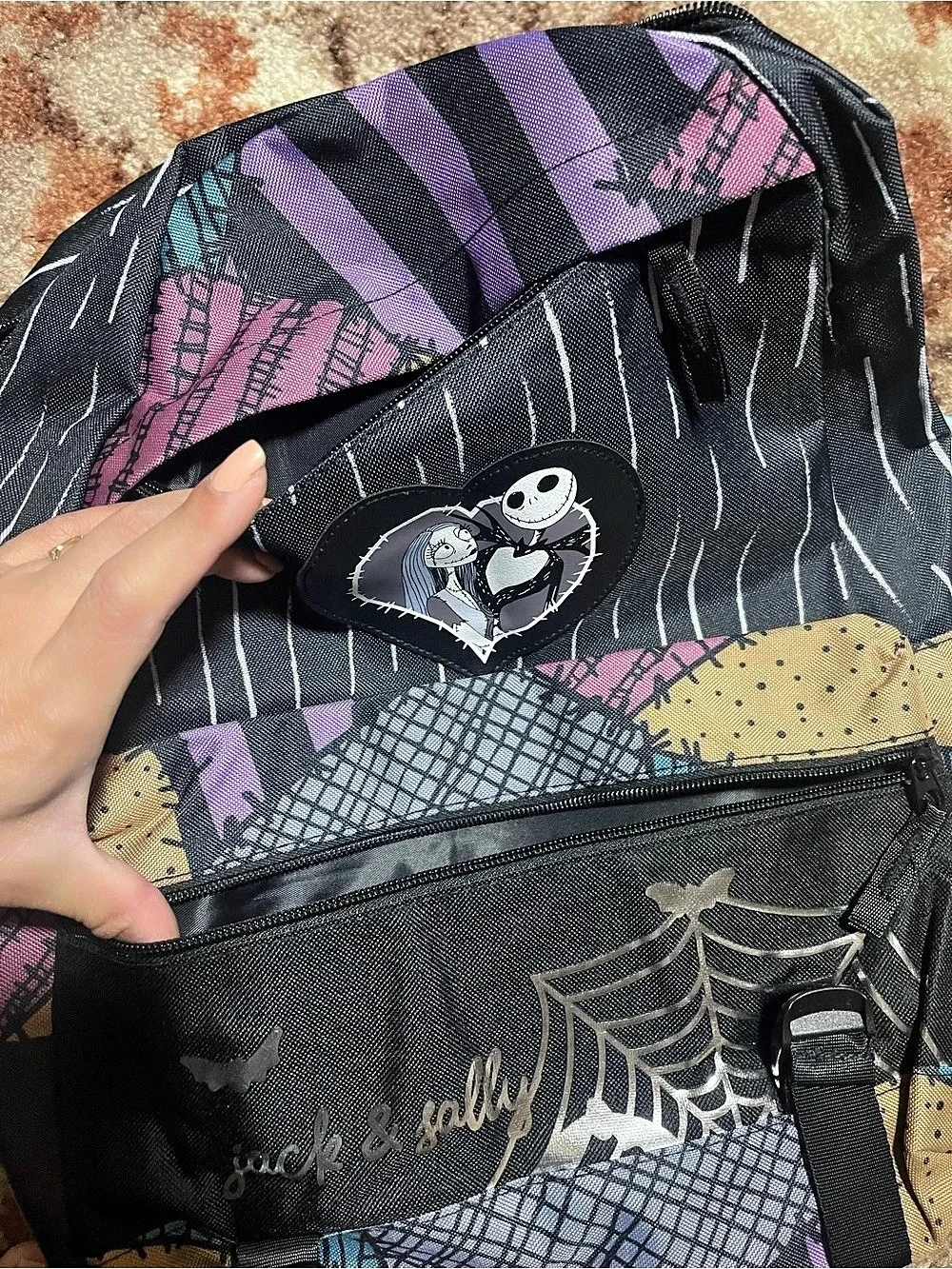 Disney The Nightmare Before Christmas Jack & Sally Backpack NWT